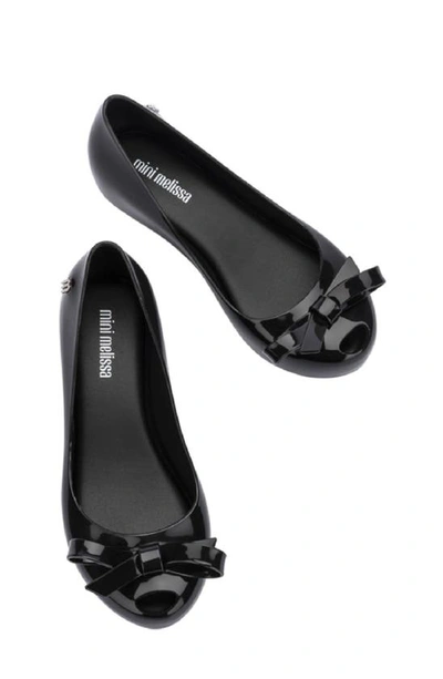 Melissa Kids' Ultragirl Bow Flat In Black