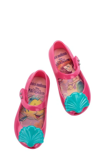 Shop Melissa X Disney® The Little Mermaid Ultragirl Ii Mary Jane In Pink/ Blue