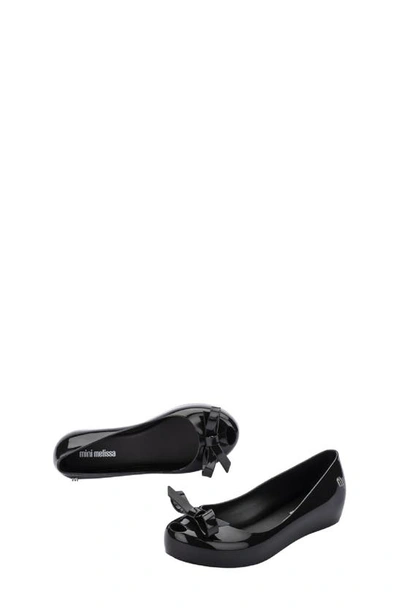 Melissa Kids' Ultragirl Bow Flat In Black