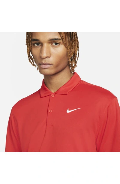 Shop Nike Court Dri-fit Polo In University Red/ White