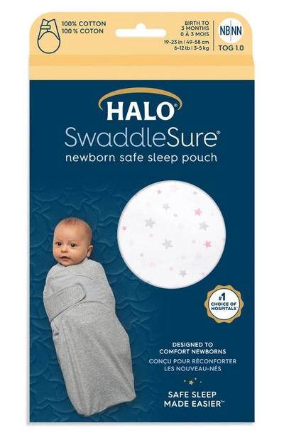 Shop Halo Swaddlesure® Sleep Pouch In Twinkle Pink