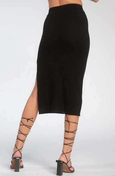 Shop Elan Side Slit Skirt In Black
