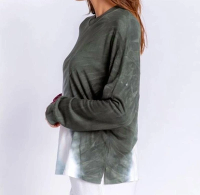 Shop Pj Salvage Mountain Bound Pullover In Olive In Green