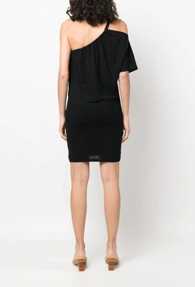 Shop Iro Handra One Shoulder Dress In Black