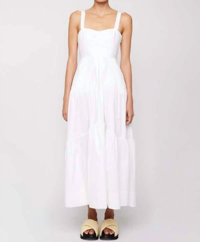 Shop A.l.c Women Lily Lace Up Cut Out Tiered Maxi Dress In White