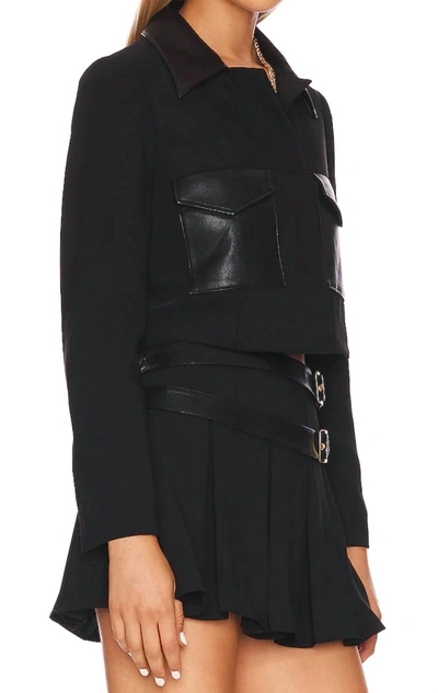 Shop Amanda Uprichard Sanders Jacket In Black