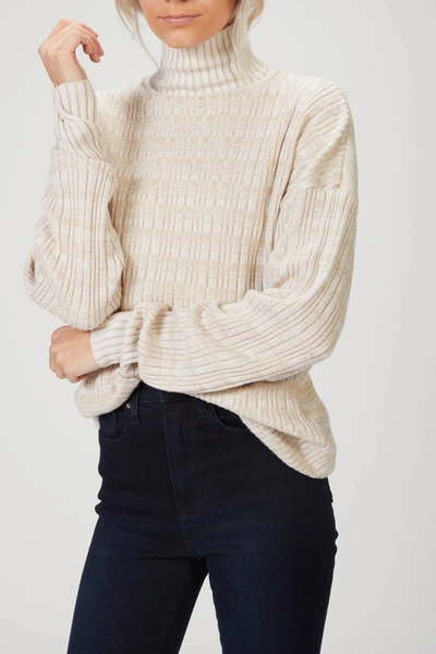 Shop Varley Georgina Sweater In Neutral Knit In Multi