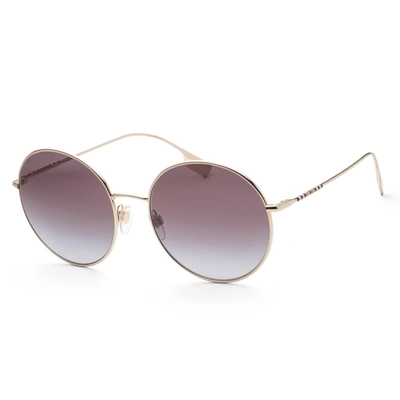 Shop Burberry Women's Be3132-11098g Pippa 58mm Light Gold Sunglasses