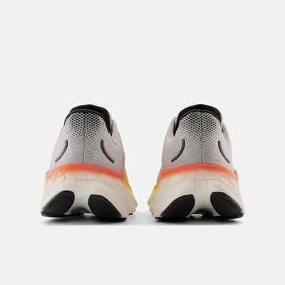 Shop New Balance Men's Fresh Foam X More V4 Shoes In Aluminum Grey/neon Dragonfly/hot Marigold In Multi