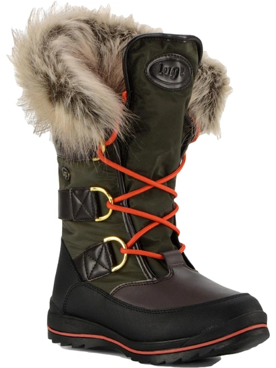 Shop Lugz Tundra Fur Womens Faux Fur Waterproof Winter & Snow Boots In Multi