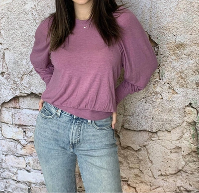 Shop Another Love Long Sleeve Lilac Top In Purple