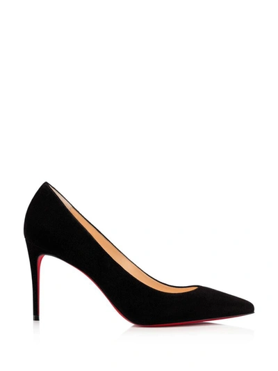 Shop Christian Louboutin Suede 85 Women's Décolleté In Black