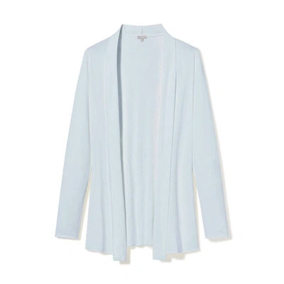 Shop Pj Harlow Amelia Knit Cardigan In Pale Blue