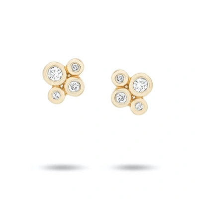 Shop Adina Reyter 4 Diamond Barnacles Posts Earring In Gold