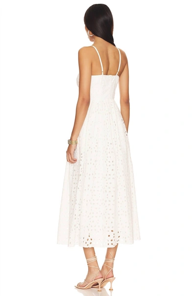 Karina Grimaldi Kaur Eyelet Dress In White