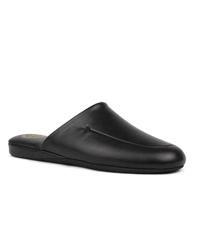 Shop L.b. Evans Men's Duke Scuff Slipper - Medium In Black