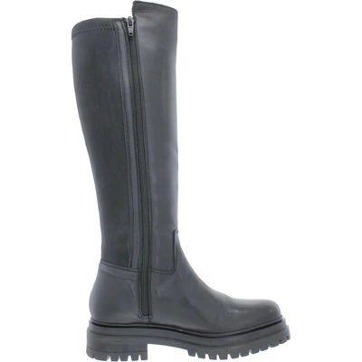 Shop Miz Mooz Loretta Womens Leather Zip Up Knee-high Boots In Black