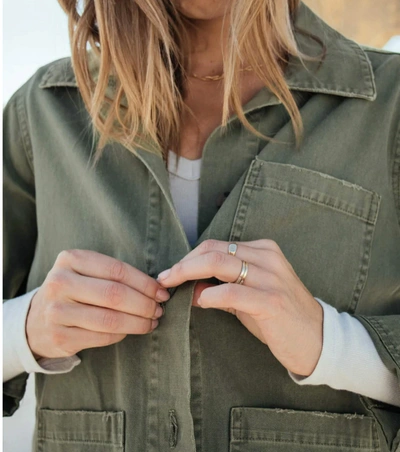 Electric & Rose Navarro Twill Jacket In Yinyang Army In Multi