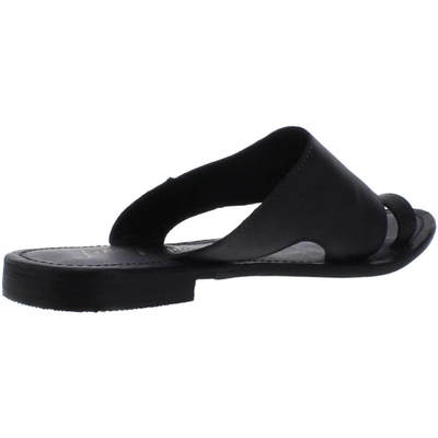 Shop Free People Saint Antoni Womens Leather Slip On Slide Sandals In Black