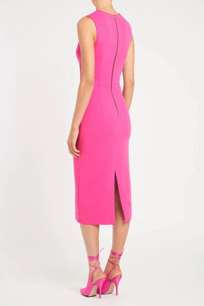 Shop Rebecca Vallance Rosanna Midi Dress In Pink