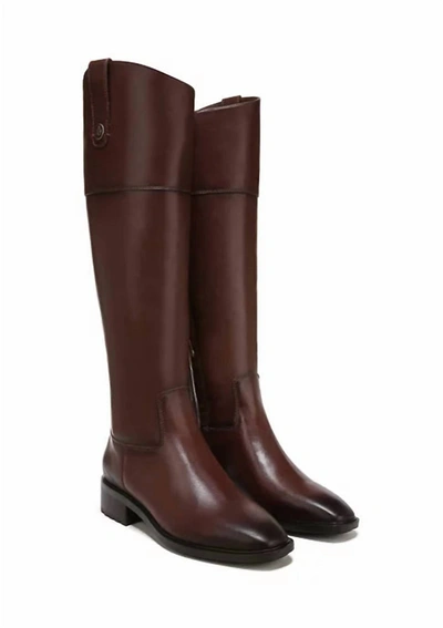 Shop Sam Edelman Drina Riding Boot In Dark Brown