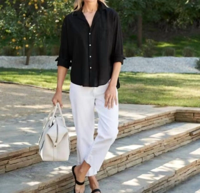 Frank & Eileen Kinsale Performance Pant In White Linen In White