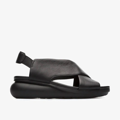 Shop Camper Women's Balloon Cross Strap Sandal In Black