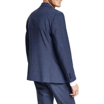 Shop Bar Iii Mens Wool Blend Slim Fit Suit Jacket In Blue