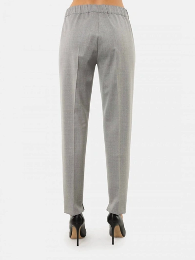 Shop D-exterior Pull-on Lightweight Wool Pant In Grey