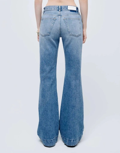 Re/done 70s Low Rise Bell Bottom Jean In Lake Blue