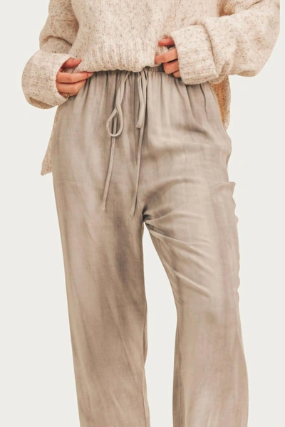 Shop Sadie & Sage Mystic Haze Drawstring Pant In Grey