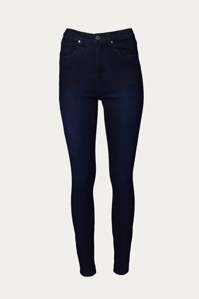 Shop Weworewhat High Rise Skinny Ankle Zip Jeans In Mercer In Blue