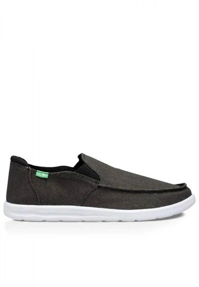 Sanuk Men Hi Five Sidewalk Surfer Shoe In Black