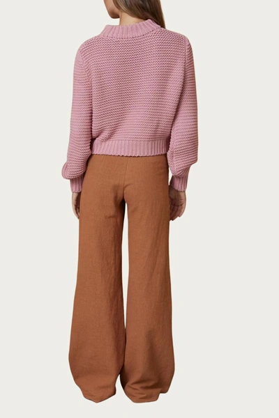 Shop Bec & Bridge Elsa Knit Jumper Sweater In Blush In Pink