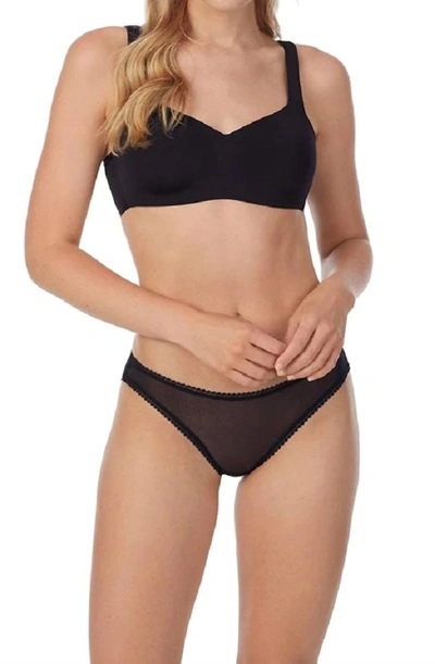 On Gossamer Sleek Invisible Wireless Bra In Black