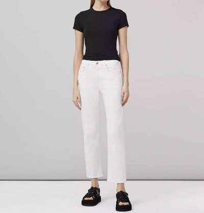 Shop Rag & Bone Harlow Straight Jean In Optic White