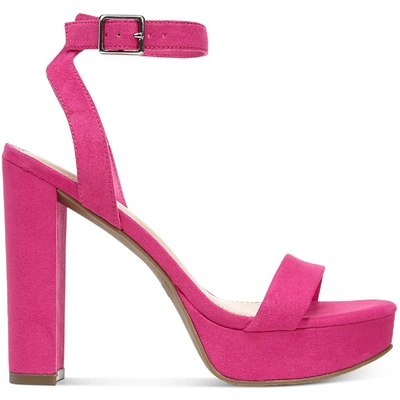Bar Iii Ivy Womens Microfiber Ankle Strap Heels In Multi