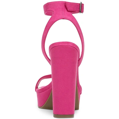 Bar Iii Ivy Womens Microfiber Ankle Strap Heels In Multi
