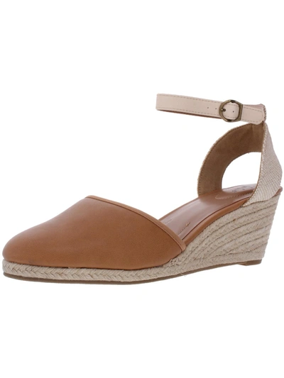 Shop Style & Co Mailena Womens Wedge Sandals In Brown