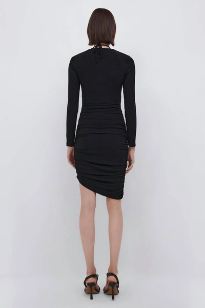 Shop Jonathan Simkhai Tanya Shaping Cutout Mini Dress In Black