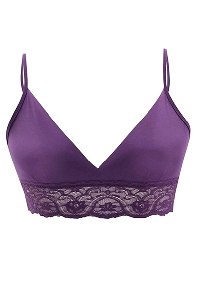 Commando Tulip Bralette In Plum In Pink