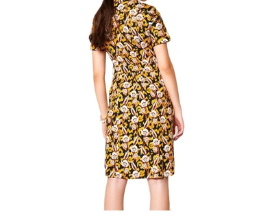 Shop Desoto Wildflower Print Kim Shirt Dress In Multi