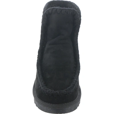 Shop Very G Marvi Womens Faux Fur Lined Ankle Boots In Black