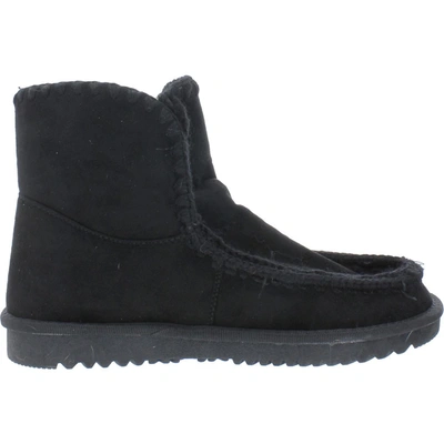 Shop Very G Marvi Womens Faux Fur Lined Ankle Boots In Black