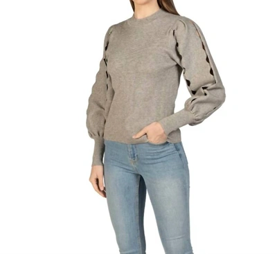 Shop Love Token Ophelia Sweater In Grey