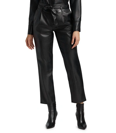 Shop Paige Melila Leather Pant In Black
