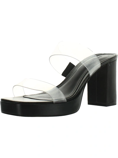 Shop Schutz Ariella Womens Transparent Block Heel Platform Sandals In Multi