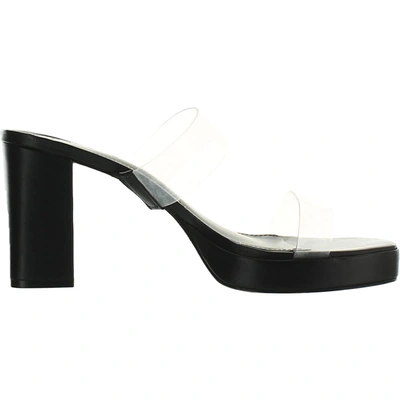Shop Schutz Ariella Womens Transparent Block Heel Platform Sandals In Multi