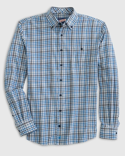 Shop Johnnie-o Men Elmer Hangin' Out Button Up Shirt In Laguna Blue In Multi