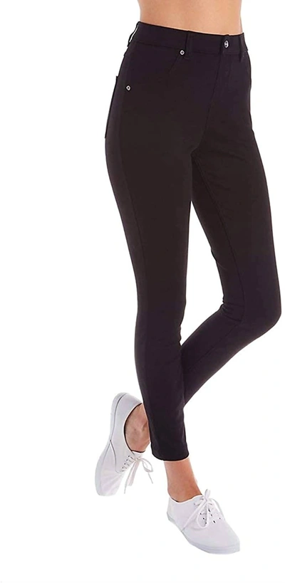 Shop Hue Women's Ultra Soft High Waist Curvy Denim Leggings In Black